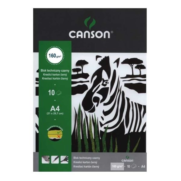 Canson papier čierny 180 g A4