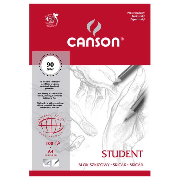 Canson-blok-Student-na-skicovanie-zrnitý-A4-100-listov-90-g-5906485190159